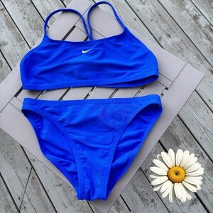 👛 2/$30 NIKE Girls Royal Blue 2 Piece Swimsuit